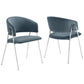 Nella Upholstered Performance Velvet Dining Chair Set of 2 by Modway FredCo