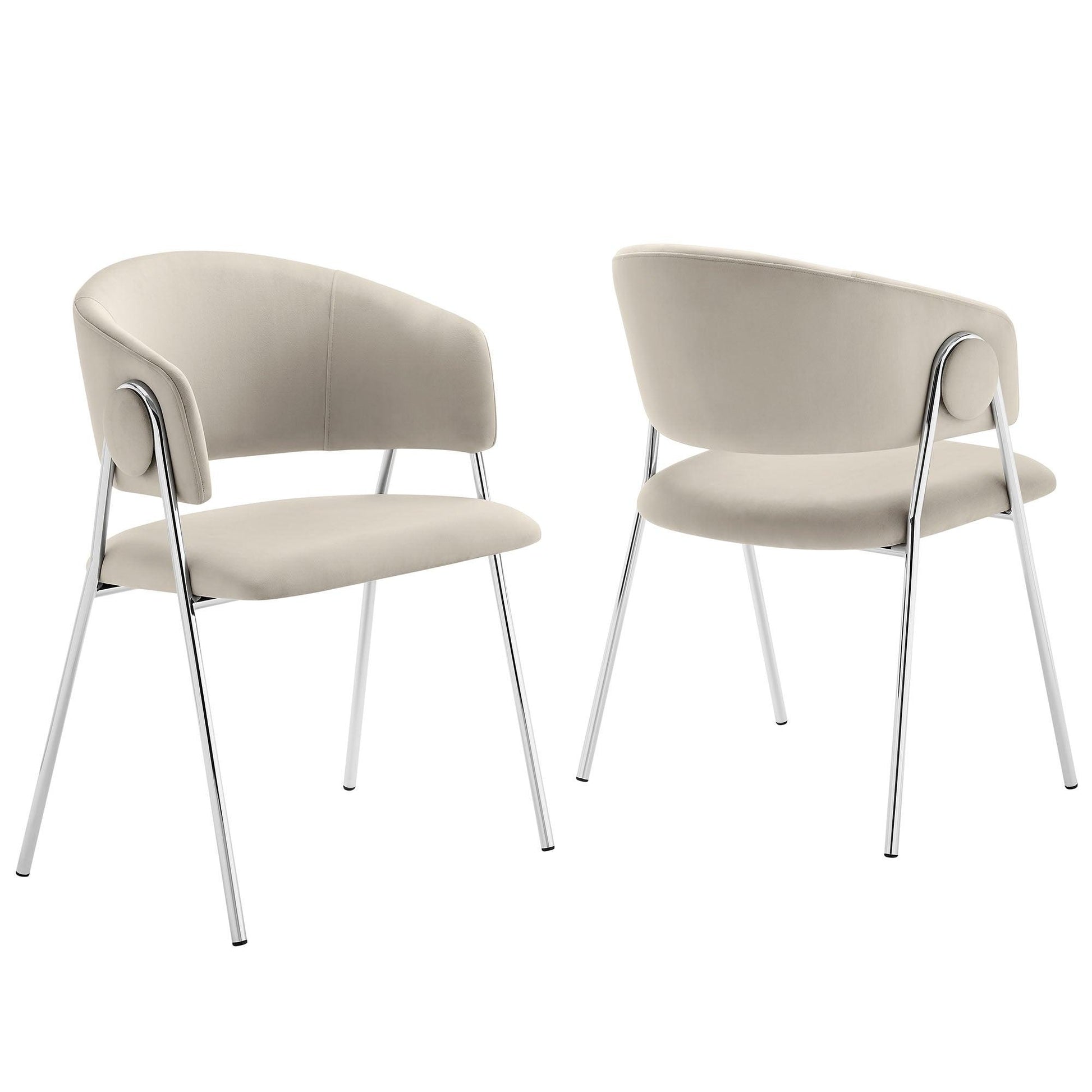 Nella Upholstered Performance Velvet Dining Chair Set of 2 by Modway FredCo
