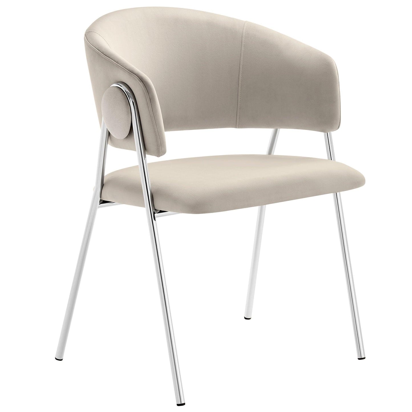 Nella Upholstered Performance Velvet Dining Chair Set of 2 by Modway FredCo