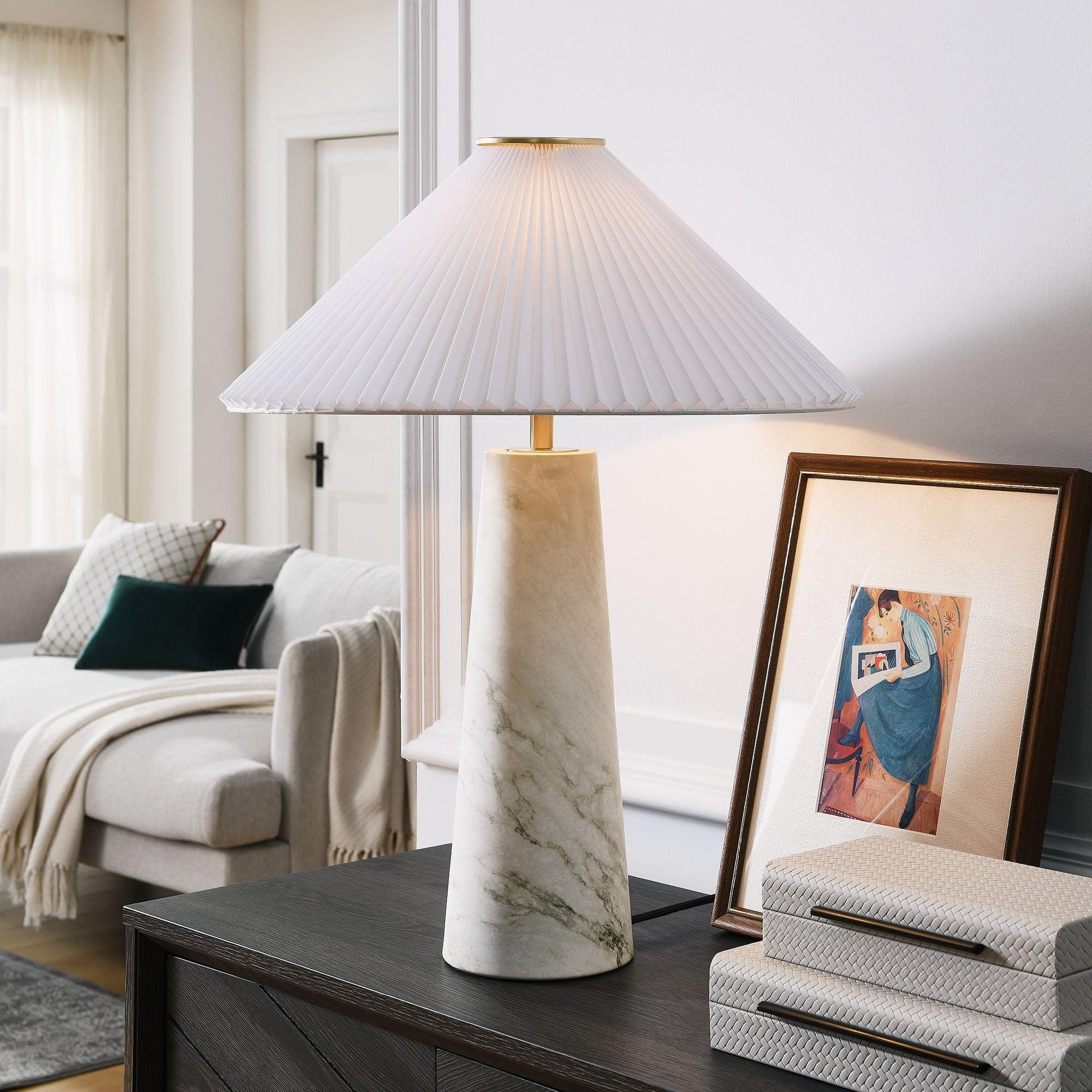Nera Marble Table Lamp by Modway FredCo