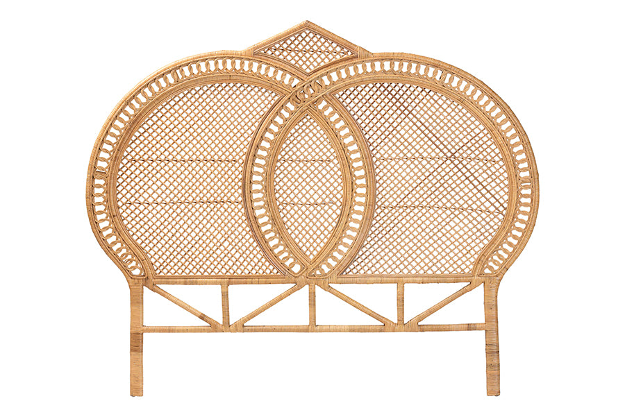Nerita Natural Rattan Queen Standalone Headboard FredCo
