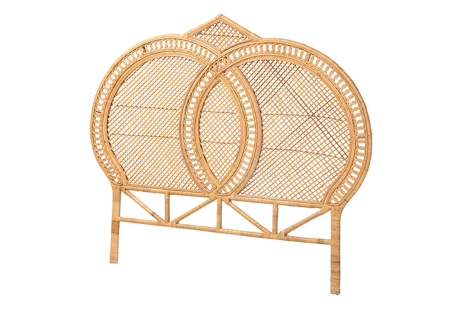 Nerita Natural Rattan Queen Standalone Headboard FredCo