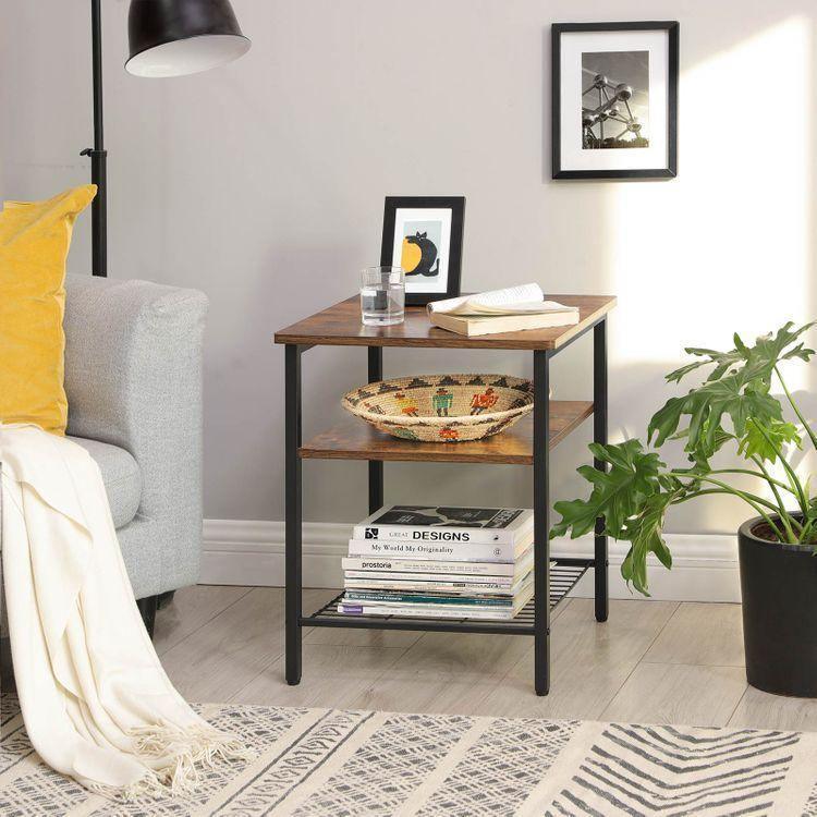 Nightstand with 3 Shelves FredCo