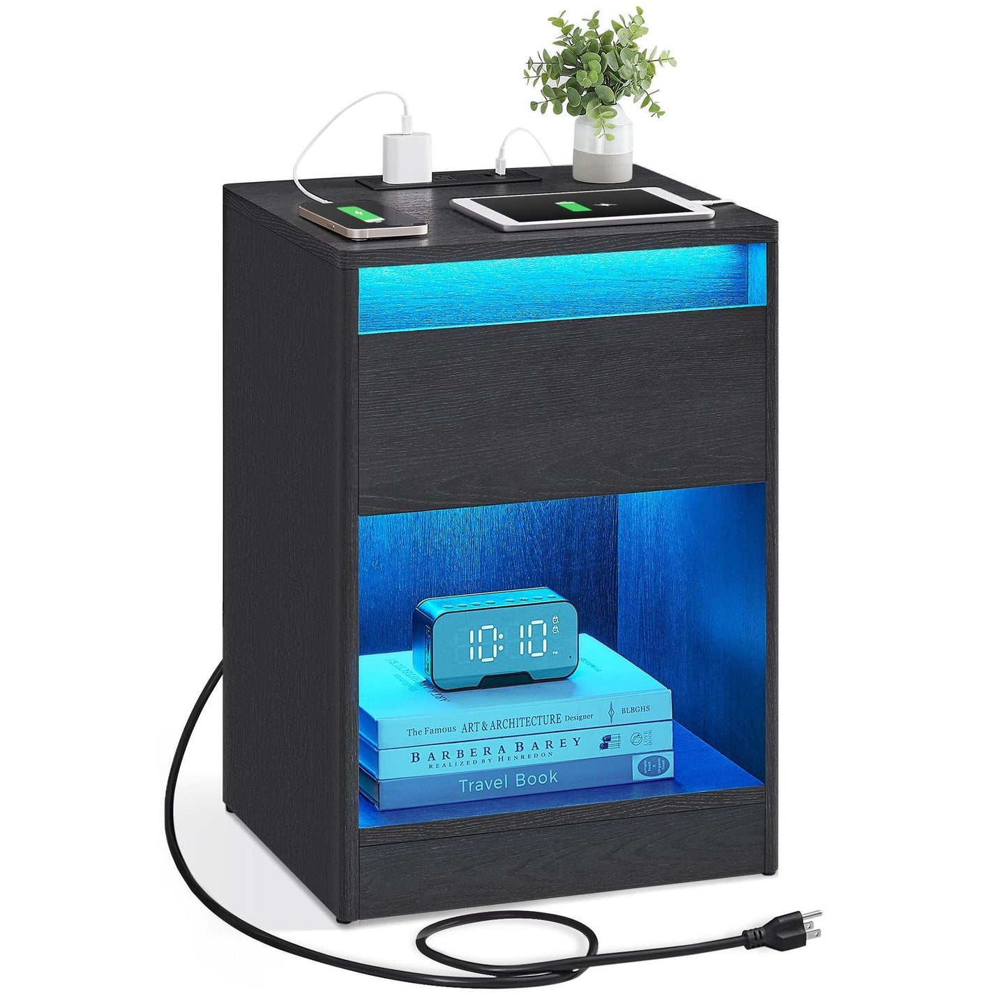 Nightstand with Charging Station FredCo
