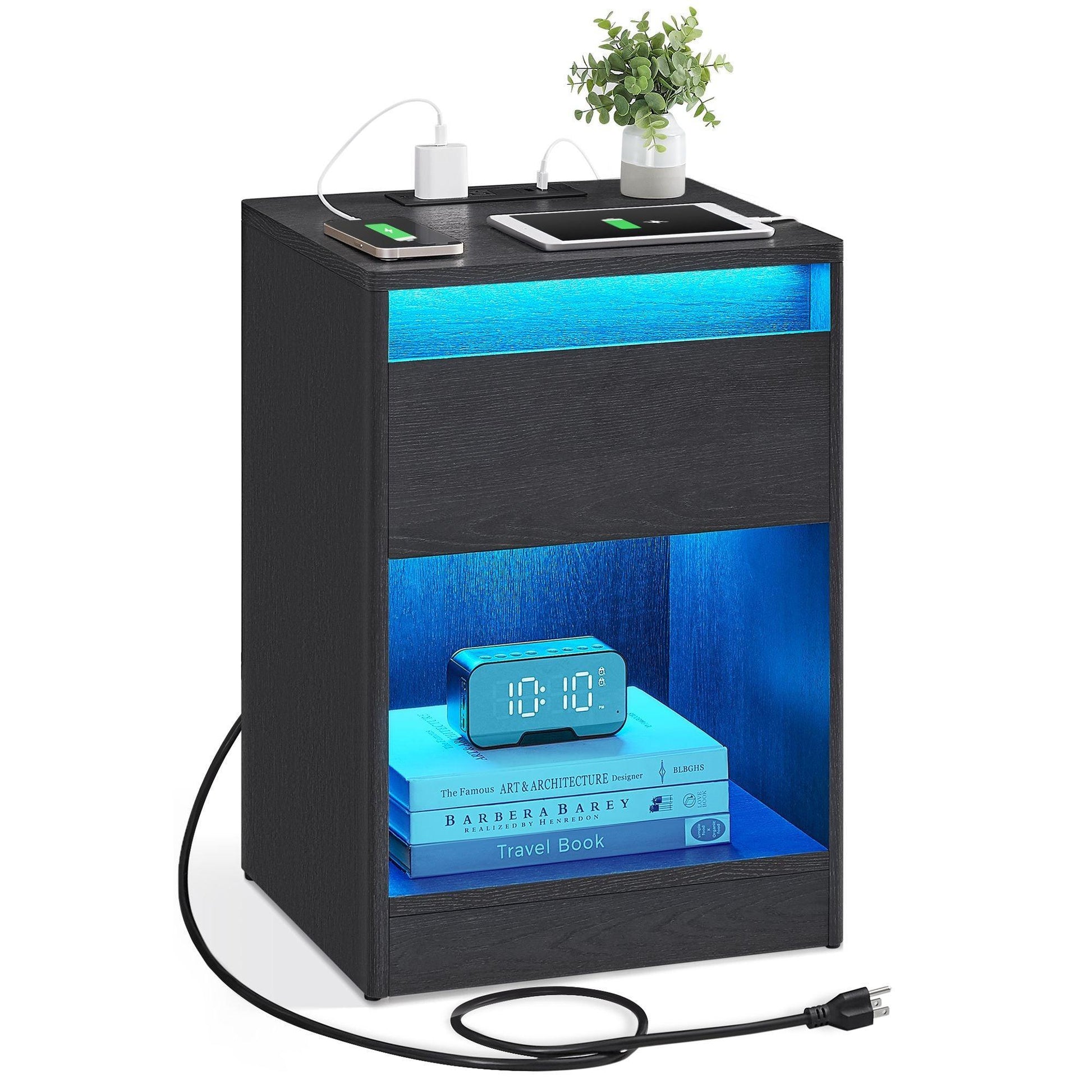 Nightstand with Charging Station FredCo
