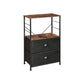 Nightstand with Fabric Drawers FredCo