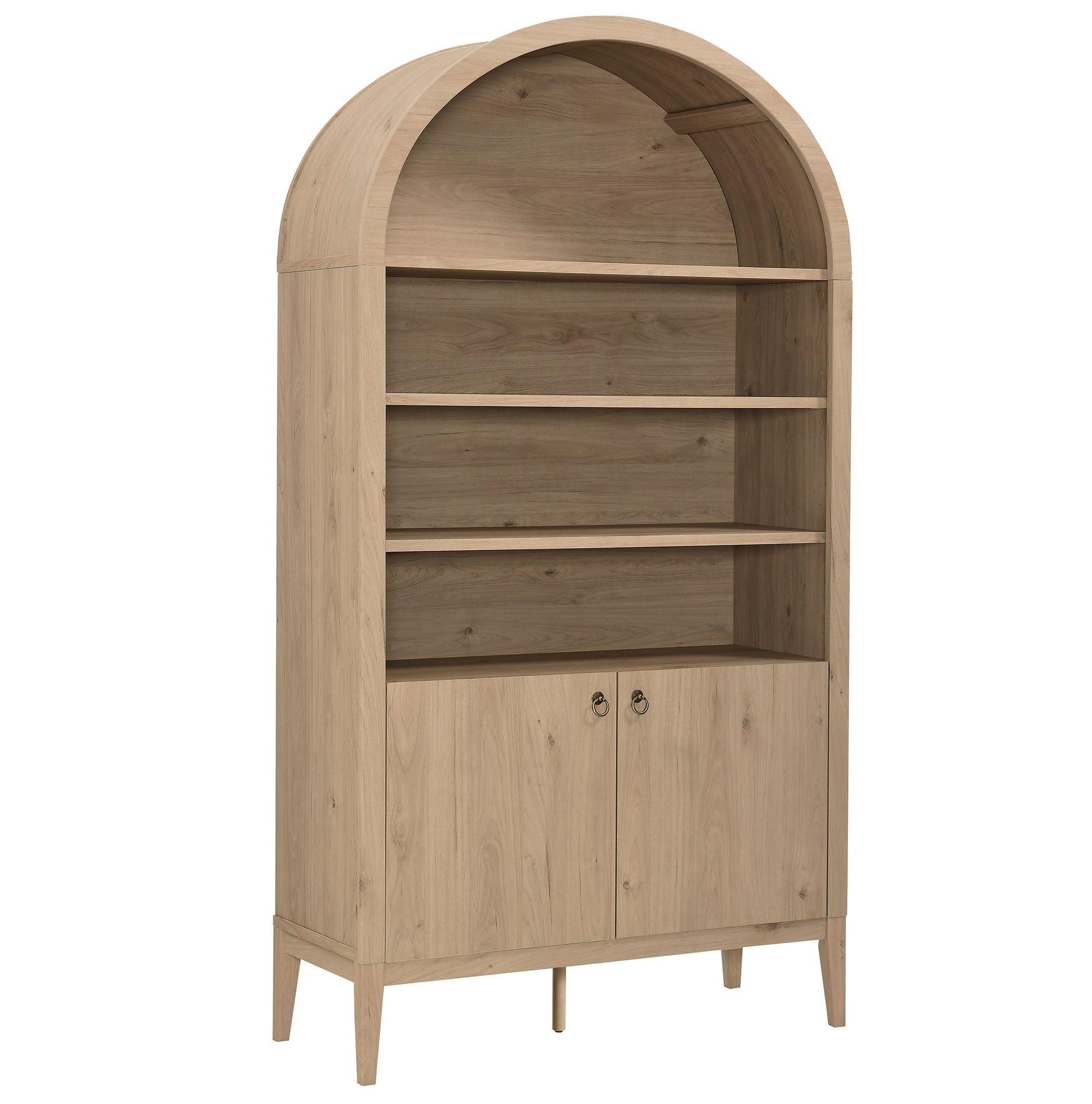 Nolan 74" Tall Wide Arched Storage Display Cabinet Bookshelf by Modway EEI-7169 FredCo