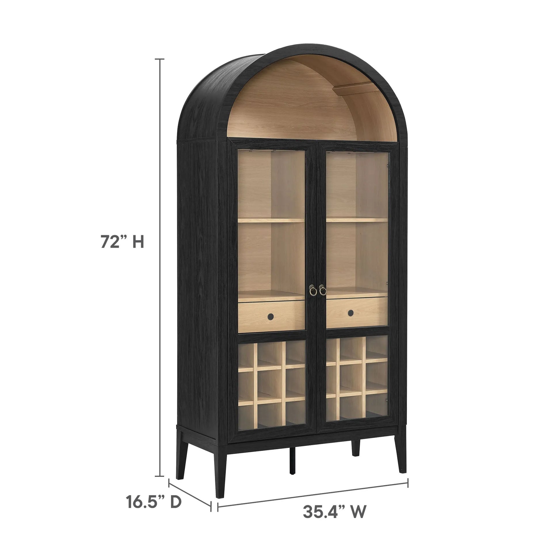Nolan Arched Bar Cabinet by Modway EEI-7203 FredCo