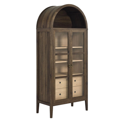 Nolan Tall Arched Storage Display Cabinet by Modway EEI-6639 FredCo