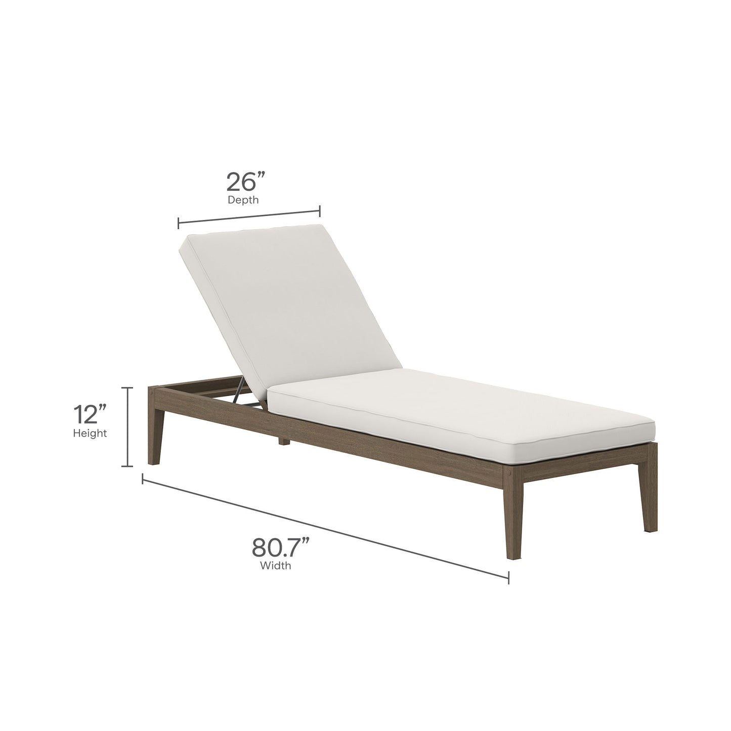 Northlake 3-Piece Outdoor Patio Teak Wood Furniture Set FredCo