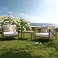 Northlake 3-Piece Outdoor Patio Teak Wood Furniture Set with Armchair and Side Table by Modway EEI-7275 FredCo