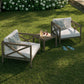 Northlake 3-Piece Outdoor Patio Teak Wood Furniture Set with Armchair and Side Table by Modway EEI-7275 FredCo