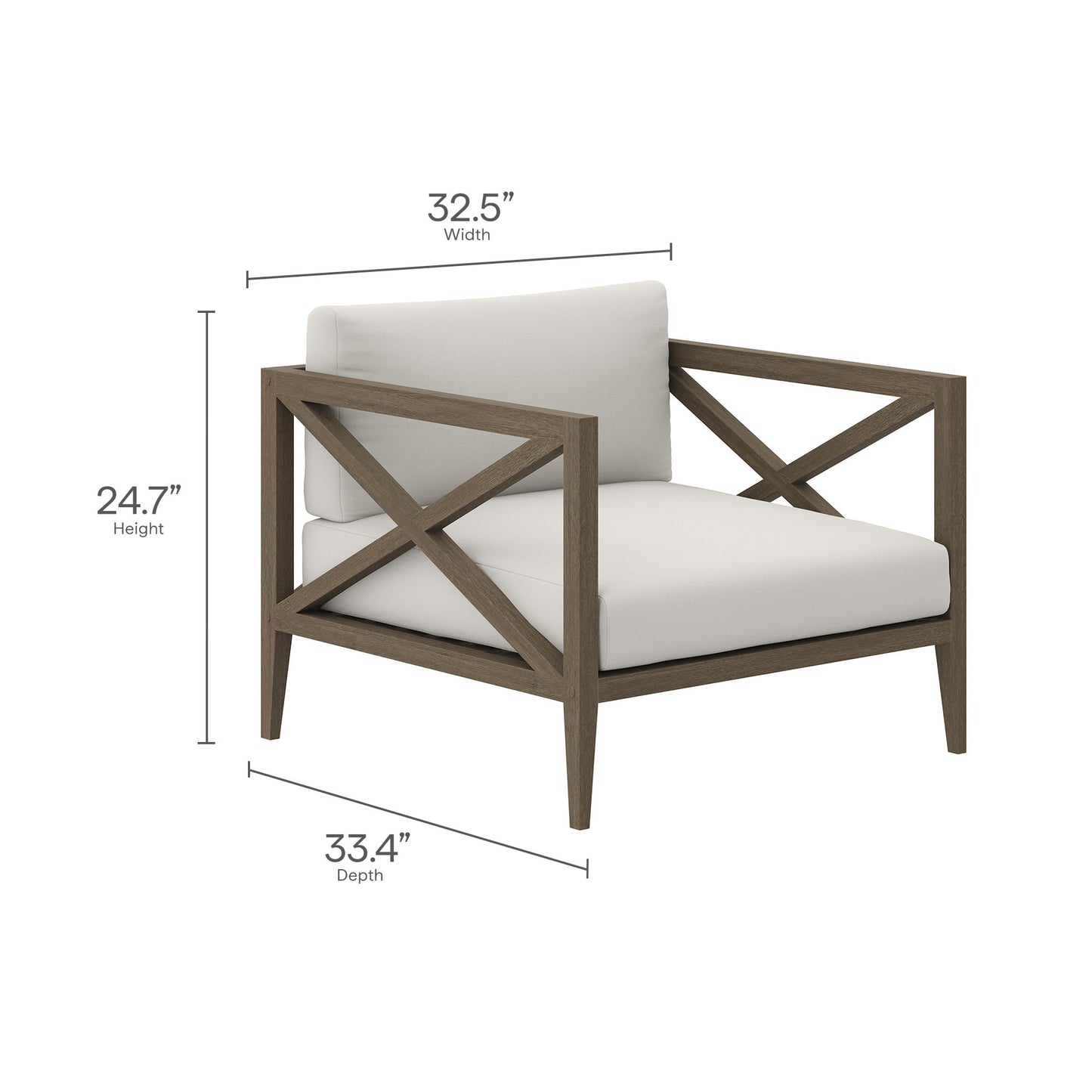 Northlake 5-Piece Outdoor Patio Teak Wood Furniture Set by Modway EEI-7274 FredCo
