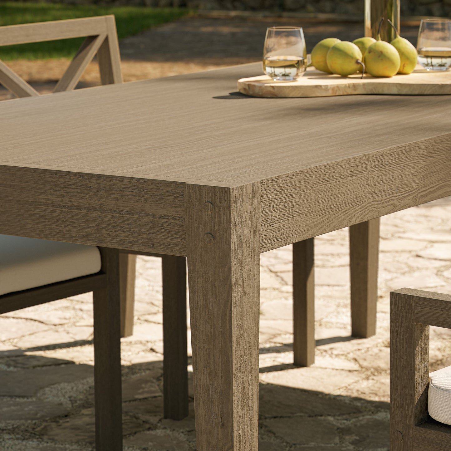 Northlake 83" Rectangular Outdoor Patio Teak Dining Table by Modway EEI-7257 FredCo