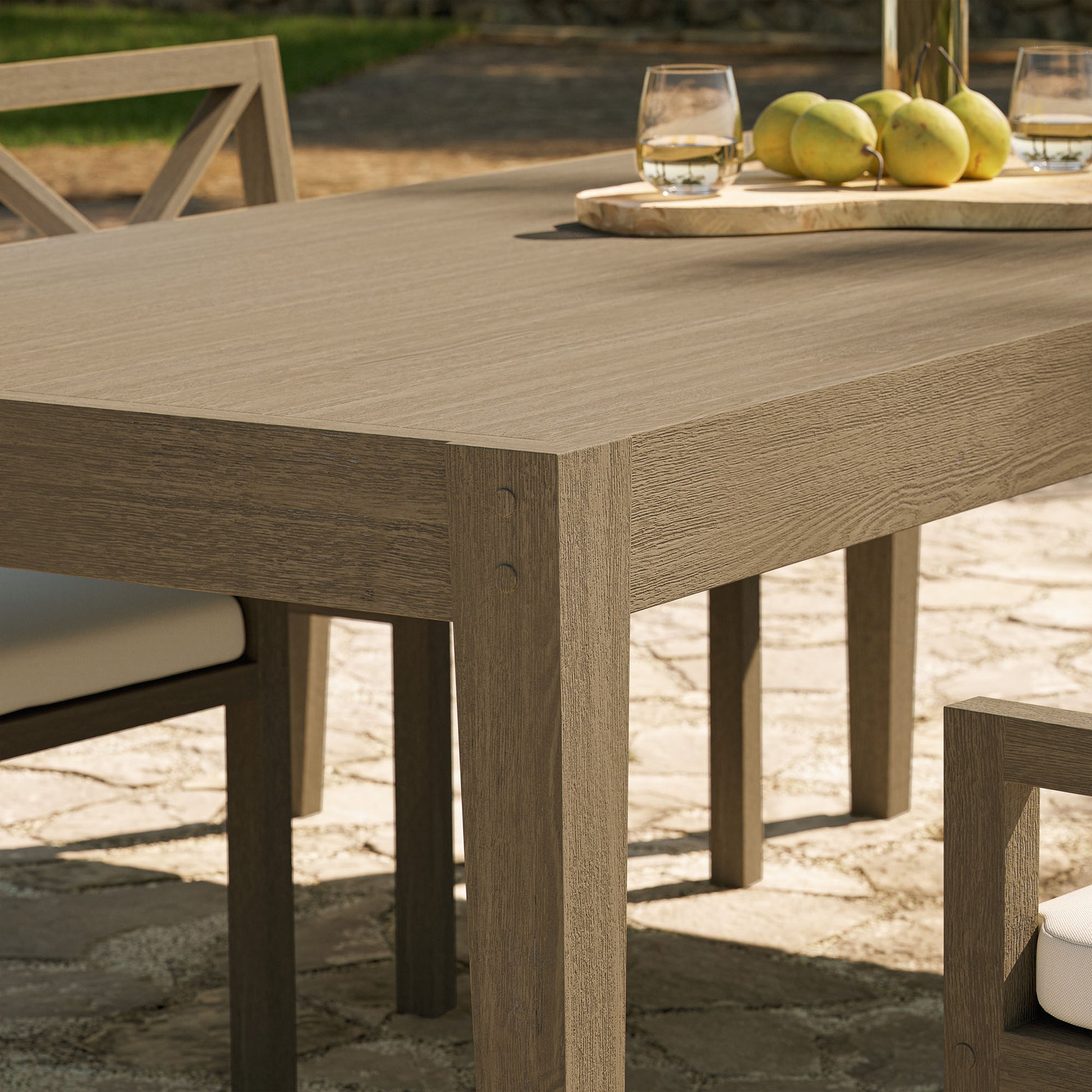 Northlake 83" Rectangular Outdoor Patio Teak Dining Table by Modway EEI-7257 FredCo