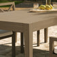 Northlake 83" Rectangular Outdoor Patio Teak Dining Table by Modway EEI-7257 FredCo
