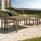 Northlake 83" Rectangular Outdoor Patio Teak Dining Table by Modway EEI-7257 FredCo