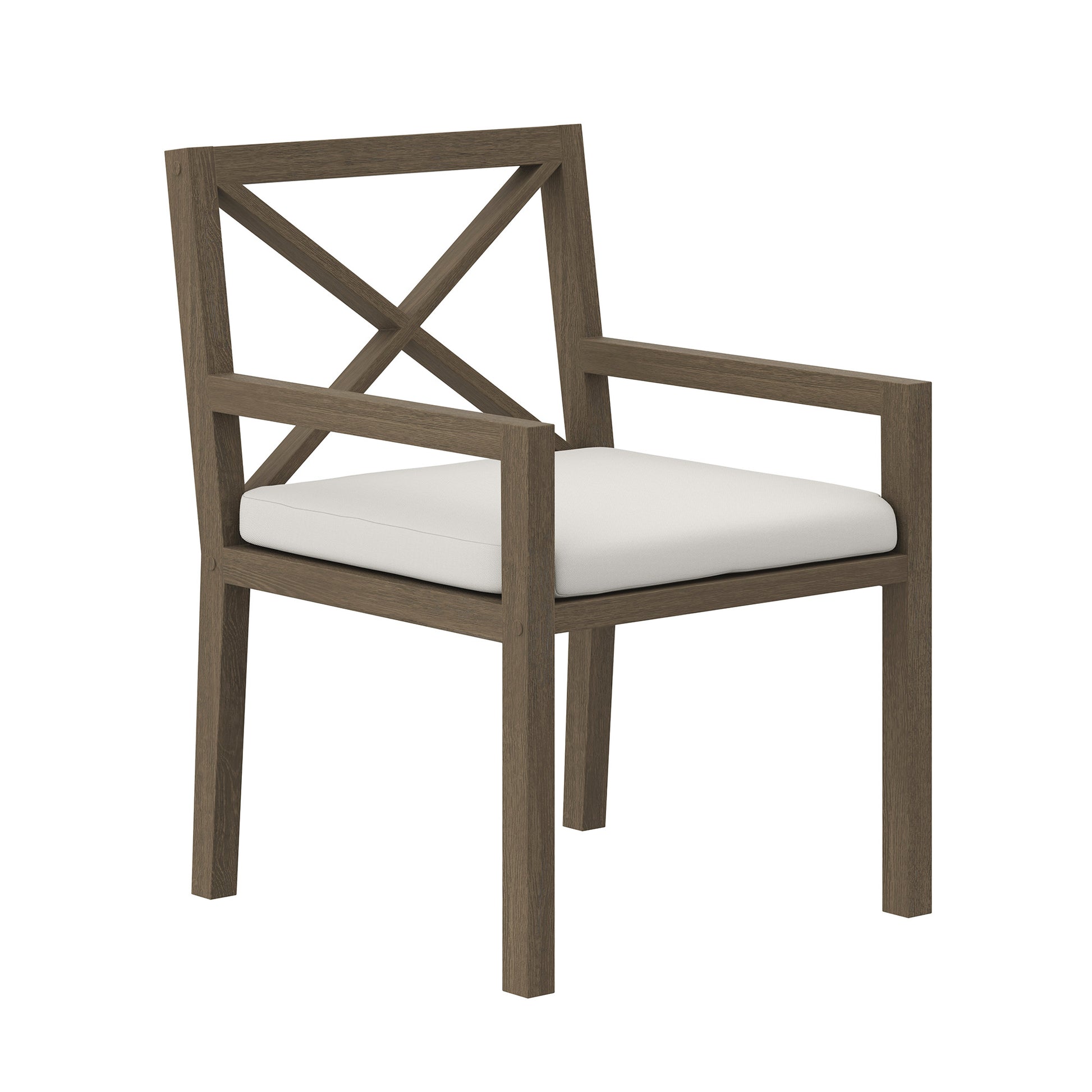 Northlake Outdoor Patio Teak Dining Armchair by Modway EEI-7253 FredCo