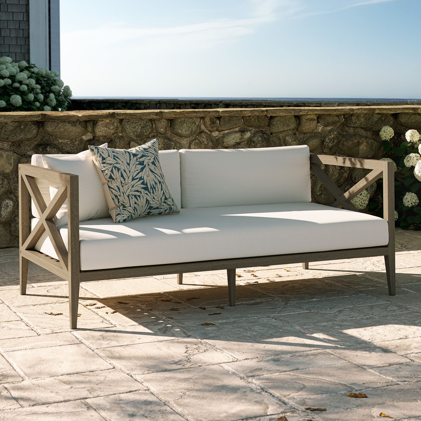 Northlake Outdoor Patio Teak Loveseat by Modway EEI-7254 FredCo