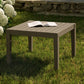 Northlake Square Outdoor Patio Teak Side Table by Modway EEI-7258 FredCo