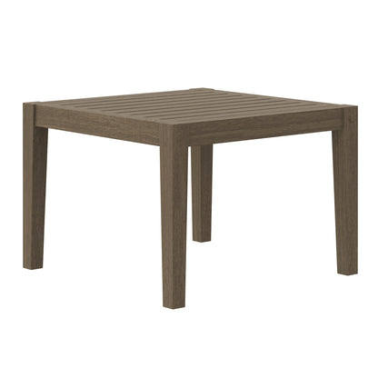 Northlake Square Outdoor Patio Teak Side Table by Modway EEI-7258 FredCo