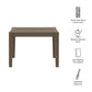 Northlake Square Outdoor Patio Teak Side Table by Modway EEI-7258 FredCo
