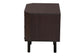 Norwood Modern Transitional Two-Tone Black and Espresso Brown Finished Wood 2-Drawer End Table FredCo
