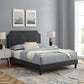Novi Performance Velvet Queen Bed, MOD-6828 FredCo