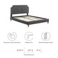 Novi Performance Velvet Twin Bed, MOD-6793 FredCo
