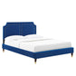 Novi Performance Velvet Twin Bed, MOD-6793 FredCo