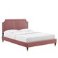Novi Performance Velvet Twin Bed, MOD-6793 FredCo