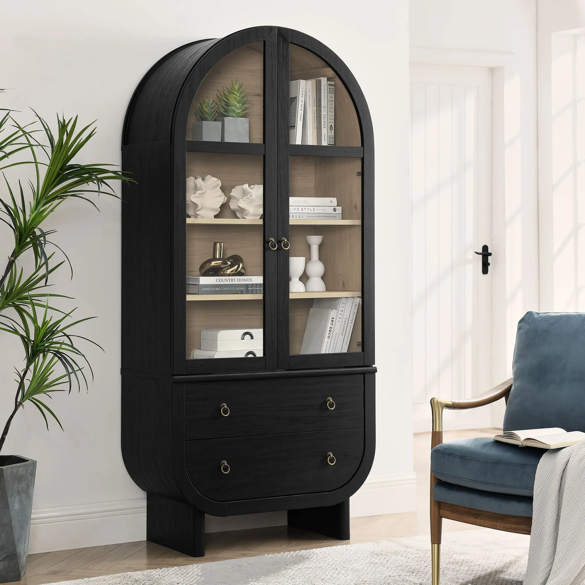 Nyx Arched Display Cabinet by Modway EEI-7216 FredCo