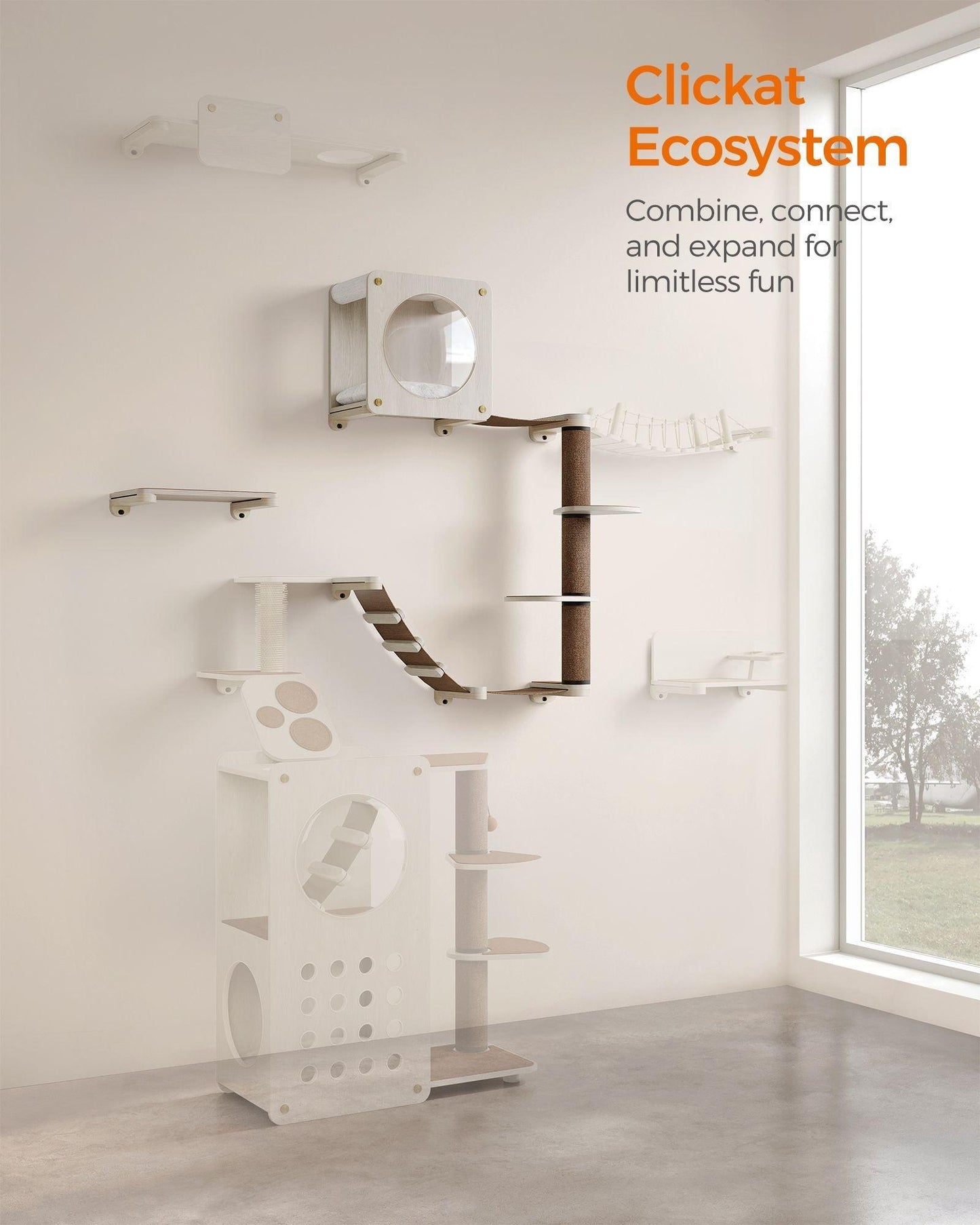 Oasis - Cat Wall Furniture Set of 5 FredCo
