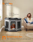 Octagon Dog Playpen XL Dove Gray and Slate Gray FredCo