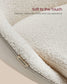 Office Chair with Cotton-Linen Fabric Cappuccino Beige and Cloud White FredCo