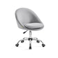 Office Chair with Cotton-Linen Fabric Dove Gray FredCo