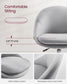 Office Chair with Cotton-Linen Fabric Dove Gray FredCo
