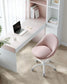 Office Chair with Cotton-Linen Fabric Jelly Pink FredCo