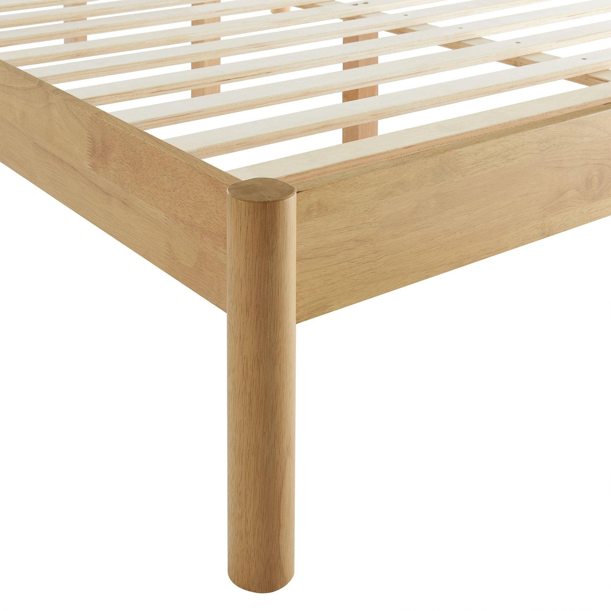 Olea Channel Tufted Boucle Solid Wood Full Platform Bed by Modway FredCo