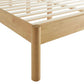 Olea Channel Tufted Boucle Solid Wood Full Platform Bed by Modway FredCo