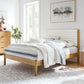 Olea Channel Tufted Boucle Solid Wood Full Platform Bed by Modway FredCo