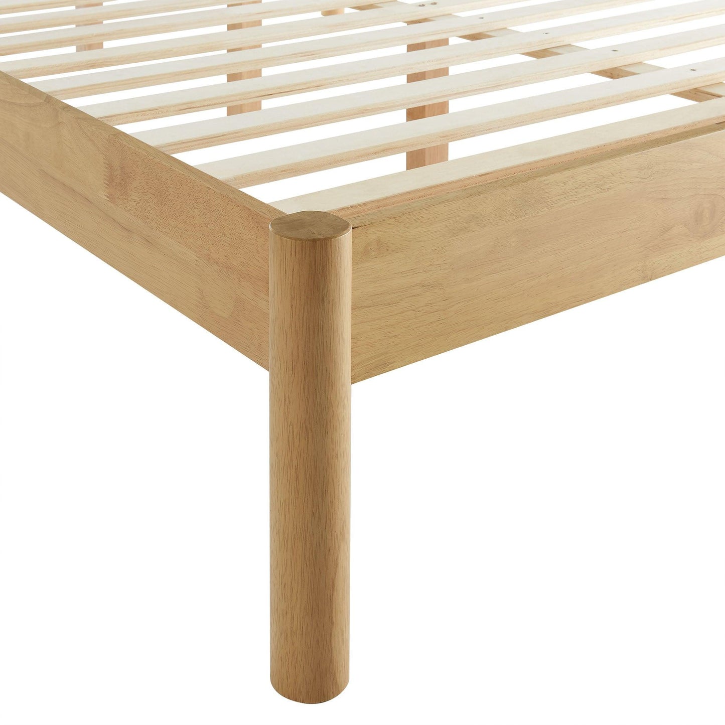 Olea Channel Tufted Boucle Solid Wood Queen Platform Bed by Modway FredCo