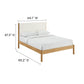 Olea Channel Tufted Boucle Solid Wood Queen Platform Bed by Modway FredCo