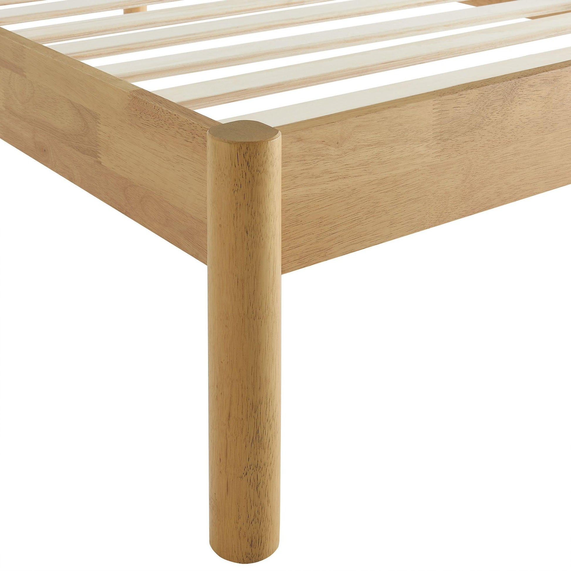 Olea Channel Tufted Boucle Solid Wood Twin Platform Bed by Modway FredCo