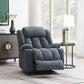 Omarion Blue Chenille Power Motion Recliner with Lift, Heating & Massage Function FredCo