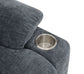 Omarion Blue Chenille Power Motion Recliner with Lift, Heating & Massage Function FredCo
