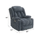 Omarion Blue Chenille Power Motion Recliner with Lift, Heating & Massage Function FredCo