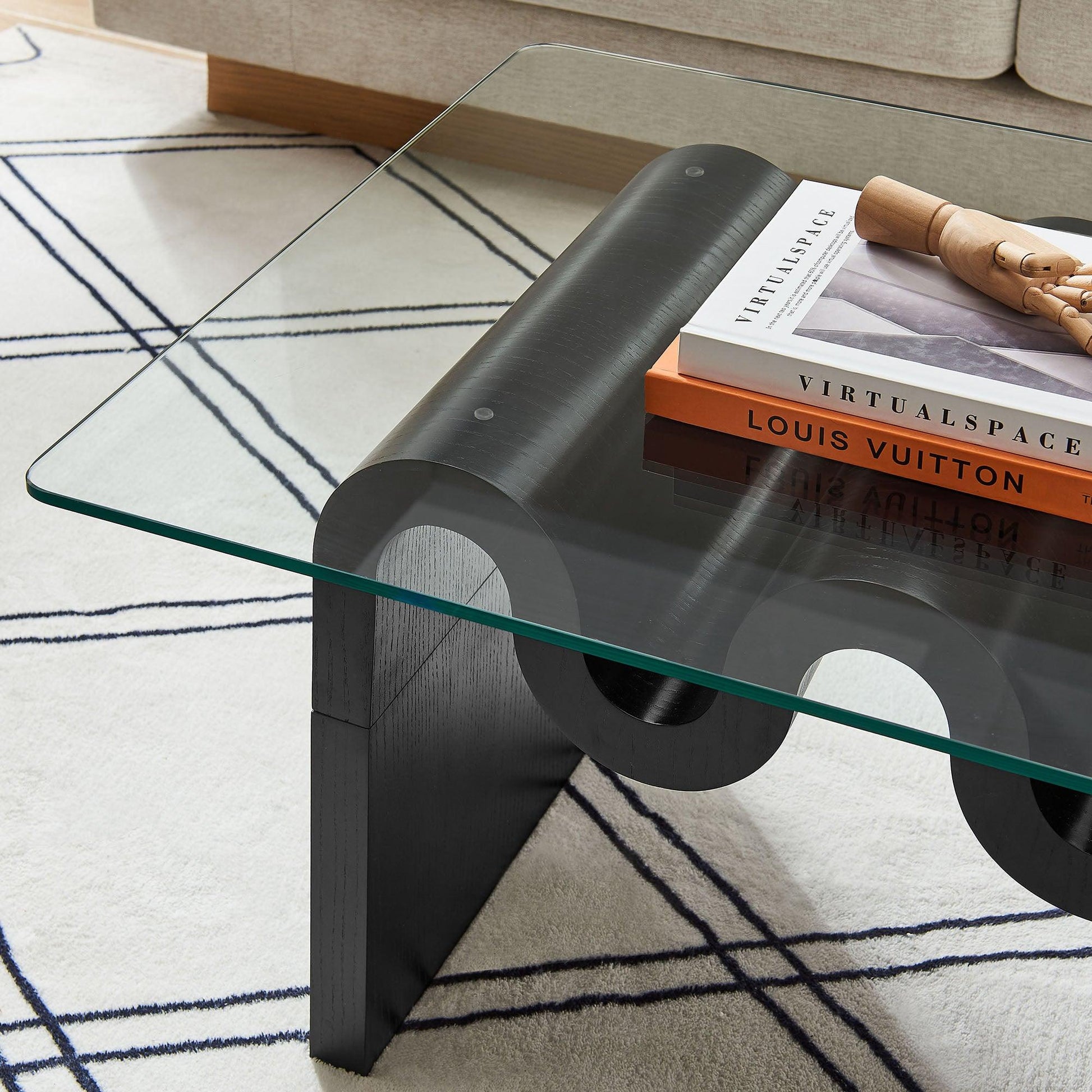 Ondine Glass Top Coffee Table by Modway FredCo