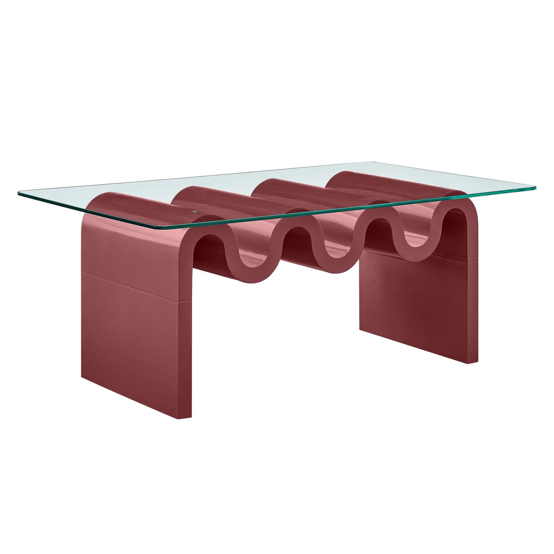 Ondine Glass Top Coffee Table by Modway FredCo