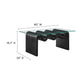 Ondine Glass Top Coffee Table by Modway FredCo